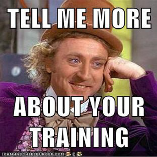 Meme: Tell me more about your training