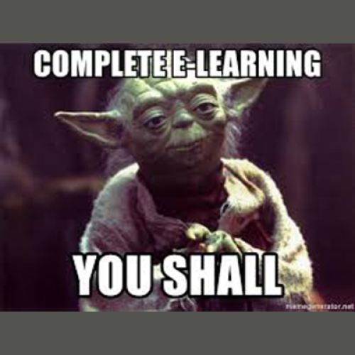 Meme: Complete e-learning you shall